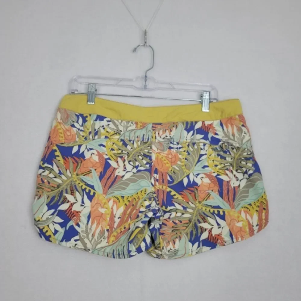 Patagonia Swim board Shorts Tropical print multi-colored Size 6 draw string tie